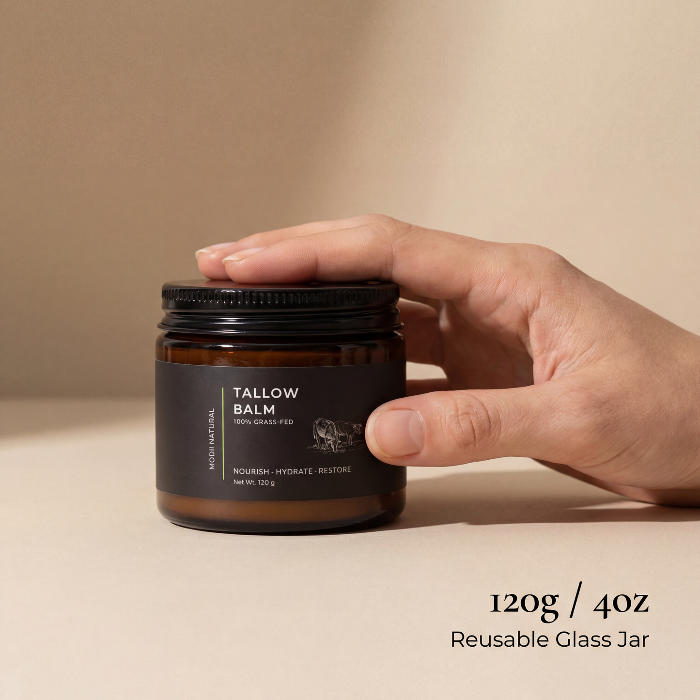 Natural Handmade Tallow Balm - 120g