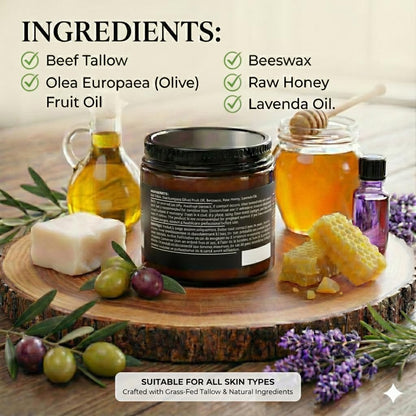 MODII Natural Handmade Tallow Balm – Lavender – 120g